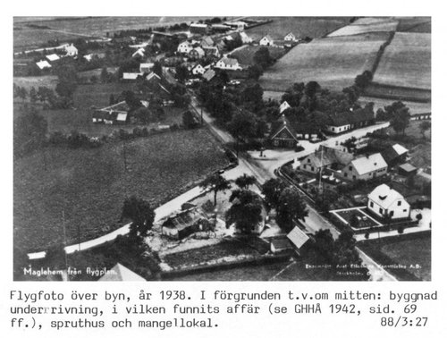 Flygfoto Maglehem 1938